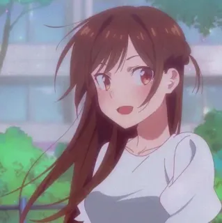 🍫 Chizuru Mizuhara Rent-A-Girlfriend Anime, Dziewczyna, Chizuru, Mizuhara, Rent-a-Girlfriend, Kreskówka whatsapp sticker