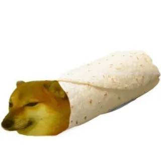 🐕 doge, dog, burrito, food, meme, cheems telegram sticker