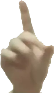 👆 środkowy palec, gest obraźliwy, obraźliwy, gest dłoni, poniżający telegram sticker