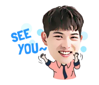 🙋 SEE YOU... saudação, até logo, pessoa, desenho animado telegram sticker