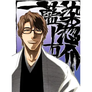 🧬 Sosuke Aizen Bleach 애니메이션, 캐릭터, 안경, 만화, 아이젠, 소스케 telegram sticker