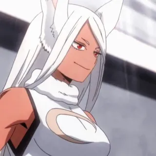 ✨ Mirko My Hero Academia Anime, Lapin, Héros, My Hero Academia, Mirko, Lièvre telegram sticker