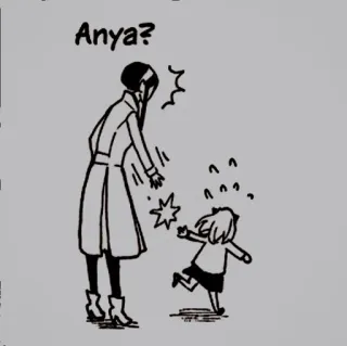 🥜 Anya Anya? anya, anime, spy x family, słodkie, postać, kreskówka telegram sticker