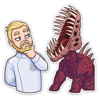 😌 scp, foundation, monster, creature, anomaly telegram sticker