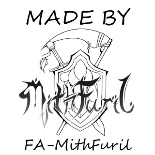 💬 MADE BY Mithfuril FA=MithFuril seni, fantasi, logo, kreator, furry telegram sticker