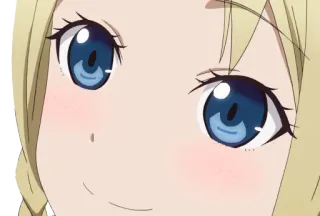 🙃 anime, girl, cute, manga, eyes, face telegram sticker