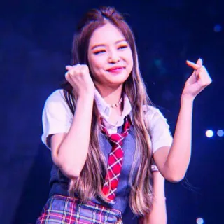 🥡 seragam sekolah, perempuan, asia, tersenyum, imut, K-Pop telegram sticker