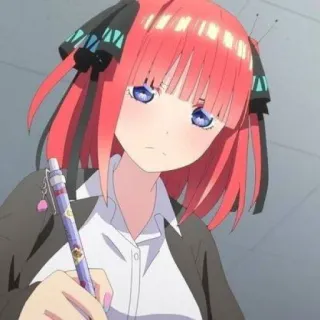 🦋 Nino Nakano The Quintessential Quintuplets Anime, Chica, Personaje, Escuela, Manga, Linda, Nino Nakano telegram sticker
