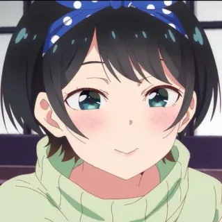 ☺️ Ruka Sarashina Rent-A-Girlfriend Anime, Ragazza, Carina, Sorriso, Ruka Sarashina, Rent-A-Girlfriend telegram sticker