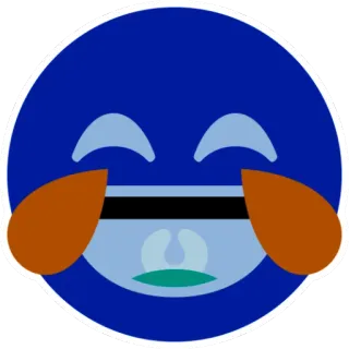 😂 Emoji, Rindo, Lágrimas, Rosto, Chorando, Expressão telegram sticker