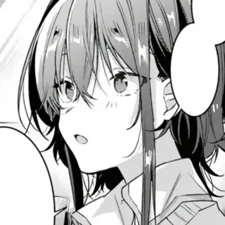 🎤 anime, manga, girl, portrait, cartoon whatsapp sticker