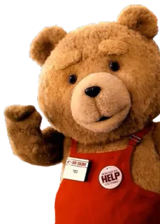 😁 Ted ursinho de pelúcia, filme, comédia, humor adulto telegram sticker
