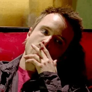 🖤 Jesse Pinkman Breaking Bad jesse, breaking bad, drugs, smoking, aaron paul telegram sticker
