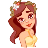 😘 Frau, Mädchen, Porträt, Aufkleber, Cartoon, Figur telegram sticker