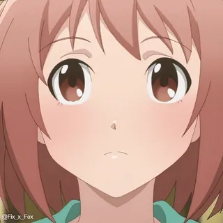 🥲 动漫, 卡通, 女孩, 肖像, 角色, 女性 telegram sticker