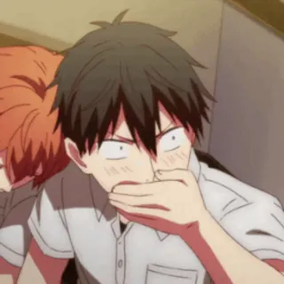 🎸 anime, surprised, embarrassed, shocked telegram sticker