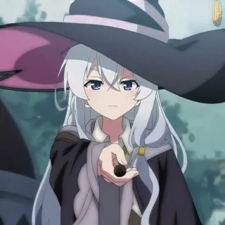 🪄 Anime, Bruxa, Magia, Garota, Chapéu, Fantasia telegram sticker