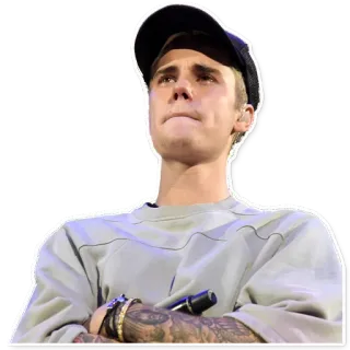 😥 Justin Bieber 가수, 팝스타, 유명인, 음악 telegram sticker