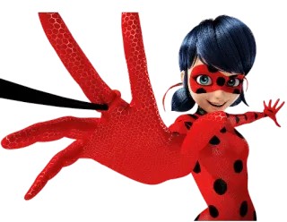 🖐 Ladybug Miraculous: Tales of Ladybug & Cat Noir божья коровка, Miraculous, Леди Баг и Супер-Кот, мультфильм, супергерой telegram sticker