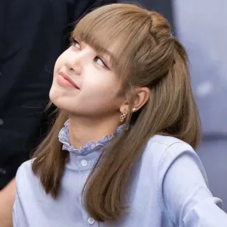 🐬 Lisa Lisa, K-pop, Blackpink, chanteuse, célébrité, portrait telegram sticker