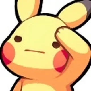 🫡 Pikachu pokemon, pikachu, carino, fanart, divertente, cartoni animati telegram sticker