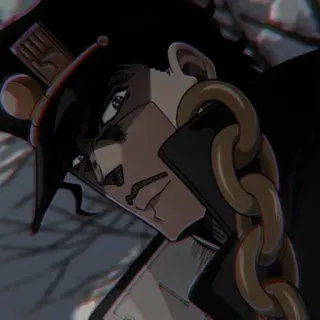 🗡 Jotaro Kujo JoJo's Bizarre Adventure anime, manga, jotaro, jojos bizarre adventure telegram sticker