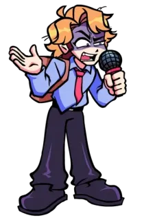 💨 Dibujos animados, Enojado, Micrófono, Escuela, Ilustración telegram sticker