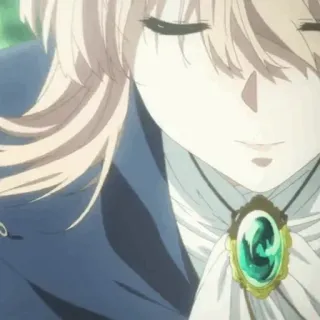 ✨ Violet Violet Evergarden Anime, Ragazza, Personaggio, Gioielli, Violet Evergarden telegram sticker