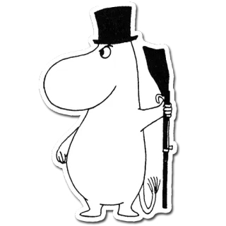 🔫 Snufkin Moomins Moomin, Snufkin, Dibujos animados, Personaje telegram sticker