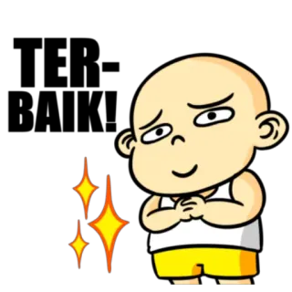 🚛 cartoon, cute, sparkle, bald, smiling telegram sticker