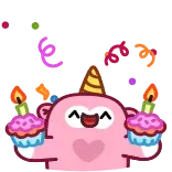 🤩 pink monkey telegram sticker