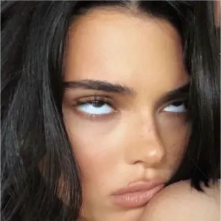 ✨ Kendall Jenner ケンダル・ジェンナー, モデル, セレブ, 目を回す, 皮肉, 表情 telegram sticker