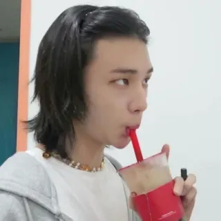 🙅 man, drinking, beverage, portrait, casual, indoors telegram sticker