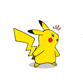 ❔ Pikachu Pokemon pokemon, pikachu, desenho animado, animal, eletricidade, fofo, personagem whatsapp sticker