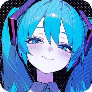 ☺ Hatsune Miku Vocaloid telegram sticker