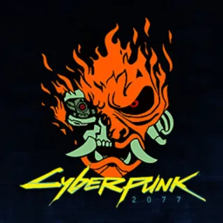 🌆 Cyberpunk 2077 cyberpunk, video game, oni mask, samurai, fire, futuristic telegram sticker
