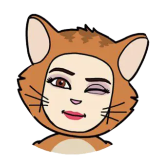 😉 gatto, animale, carino, faccia, avatar, adesivo telegram sticker