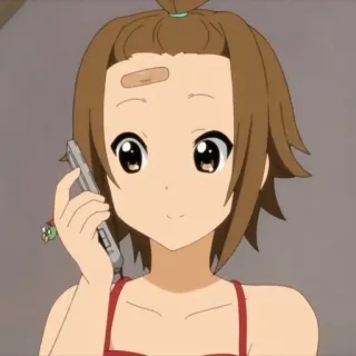 😋 Anime, Menina, Desenho animado, Telefone telegram sticker