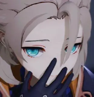 😏 Albedo Genshin Impact anime, genshin impact, albedo, character, video game telegram sticker