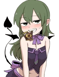 😂 SM gadis anime, iblis, kartun, karakter telegram sticker