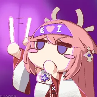 💠 Anime, Mädchen, süß, rosa, Stirnband whatsapp sticker