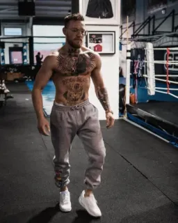 👑 Conor McGregor Конор МакГрегор, ММА, боец, тату, бокс, спорт, атлет whatsapp sticker