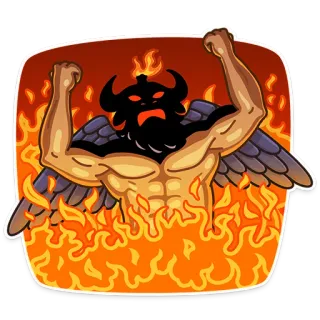 Sly Baphomet telegram stickers