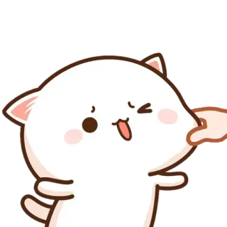 😍 Katze, süß, Aufkleber, Cartoon telegram sticker