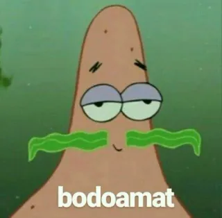 🕸 Patrick Star Spongebob Squarepants bodoamat patrick, estrela, alga, bodoamat, bob esponja whatsapp sticker