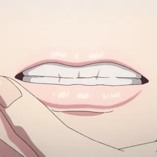 💋 嘴唇, 嘴巴, 动漫, 数字艺术 telegram sticker
