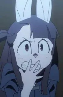 😬 Sucy Manbavaran Little Witch Academia Anime, Cartone animato, Strega, Personaggio, Sucy Manbavaran, Little Witch Academia telegram sticker