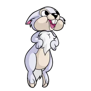 😛 Thumper Bambi lapin, Panpan, lapin, Disney, dessin animé telegram sticker