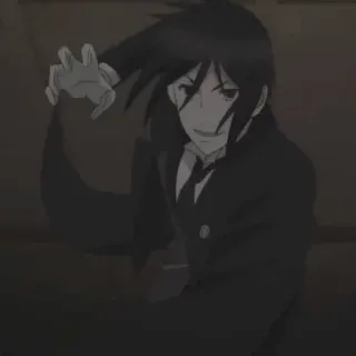 😁 Sebastian Michaelis Black Butler Anime, Maggiordomo, Manga, Demone telegram sticker