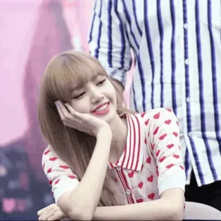 🍣 Lisa Sängerin, K-Pop, Idol, Promi, Frau, Musik, Interpret whatsapp sticker